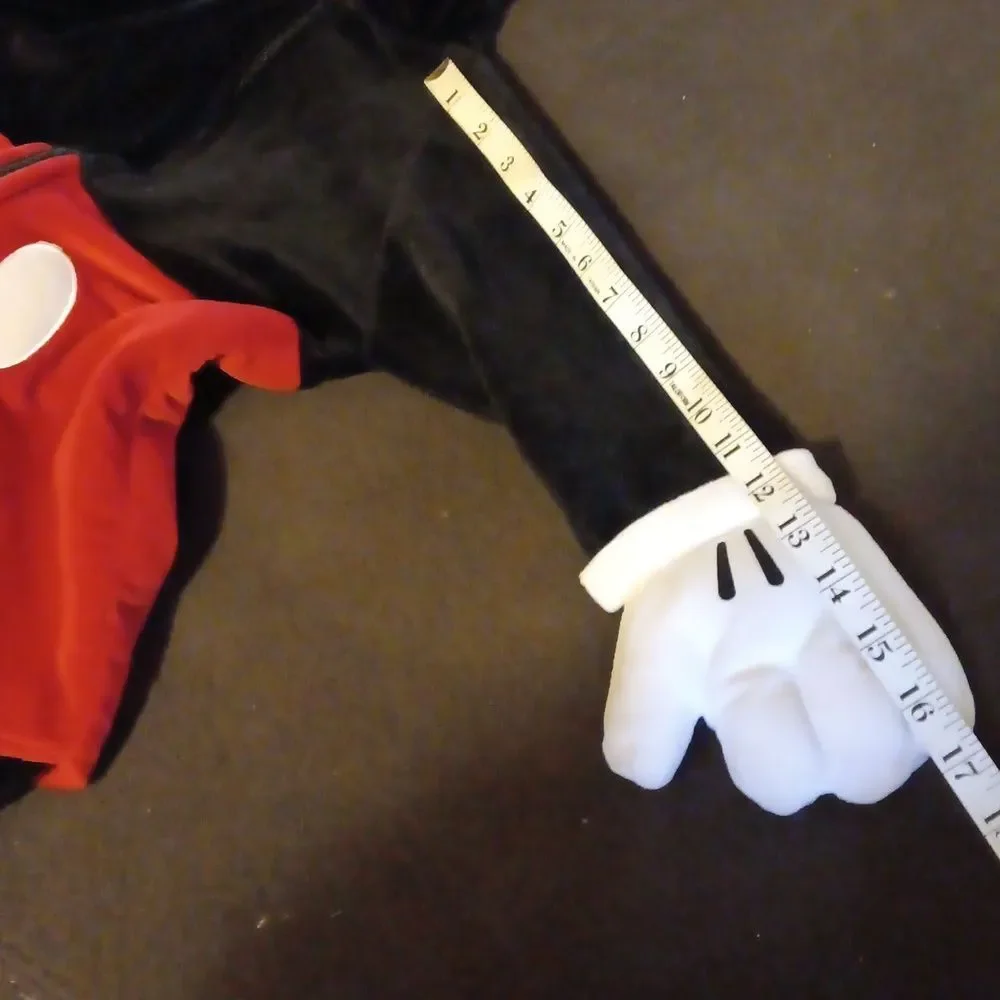 Kids Mickey Mouse Costume - Black and Red Size 6-12 Months Preowned - Picture 12 of 12